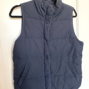Jcrew Navy Puffer Vest